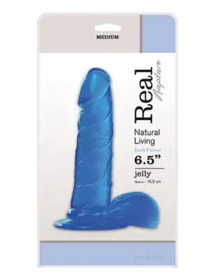 Dildo-JELLY DILDO REAL RAPTURE BLUE 6,5"