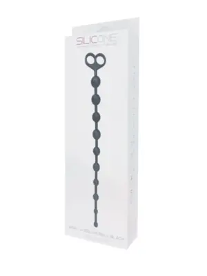Analne Kulki Wibracyjne z Silikonu FALLO ANALE BLACK 2,5cm x 33,6cm