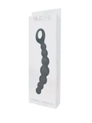 Plug/kulki-FALLO ANALE CATERPILL-ASS SILICONE BLACK