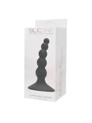 Plug-PLUG ANALE DOMINO ASS PUNISHER SILICONE BLACK
