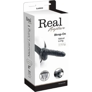 Proteza-FALLO STRAP ON CAVO REAL RAPTURE 8 BLACK WITH BALLS