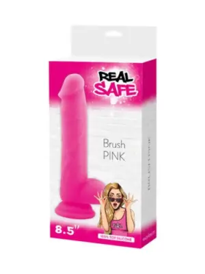 Dildo Realistyczny z Przyssawką Silikonowy Brush Pink