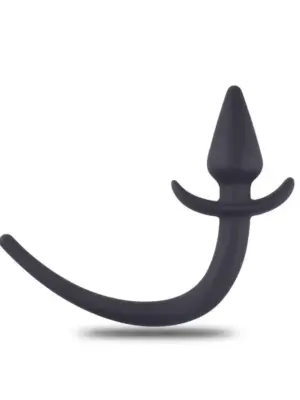 Wtyczka Prostaty Stożkowa z Sznurkiem Silikonowa 8x3,5 cm