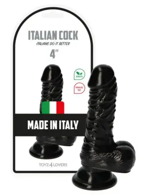 Dildo Leo Black Realistyczny Design Delikatny Rozmiar