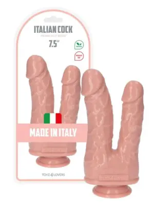 Dildo Italian Cock Double Dildo 7,5" Flesh