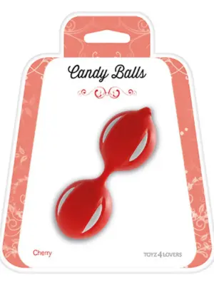 Kulki-PALLINE CANDY BALLS CHERRY RED