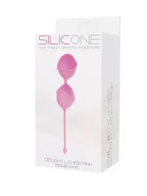 Kulki-PALLINE DELIGHT PUSSY LICHEE SILICONE PINK