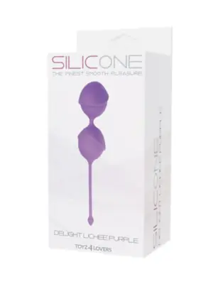 Kulki-PALLINE DELIGHT PUSSY LICHEE SILICONE PURPLE