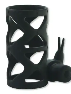 Anello Fallico Timeless Slender vibRing nero