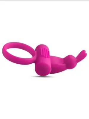 Anello fallico vibrante con rabbit Pink
