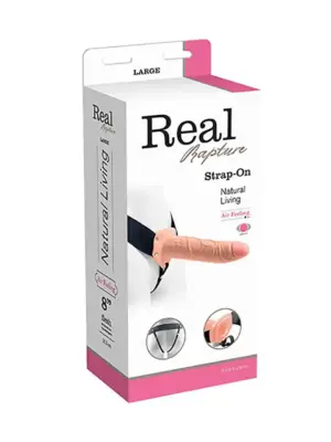Proteza-VIBRATORE STRAP ON CAVO REAL RAPTURE 8 FLESH