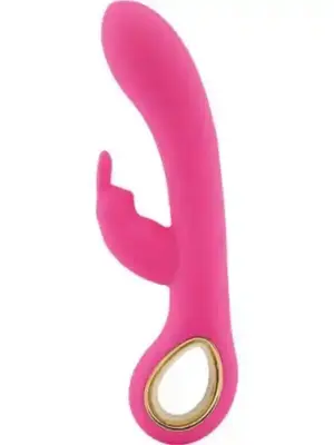 Wibrator-VIBRATORE RABBIT HANDY RISCALDANTE RABBIT GRIP HOT PINK