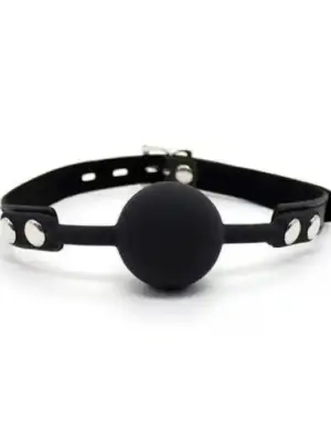 Knebel-Ball Gag + Block (nero)