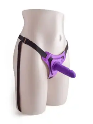 Strap-on Realistyczny Regulowany Pas Hot Stuff Purple
