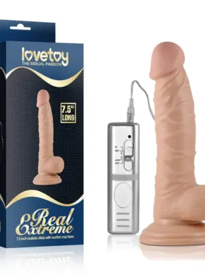 Wibrator Realistyczny z Przyssawką 7.5'' PVC Flesh