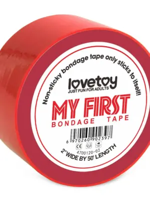 Taśma do Bondage'u Nieprzylepna Czerwona 15m x 5cm