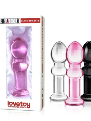 4.5"" Glass Romance Pink