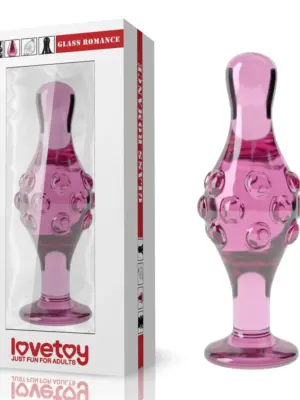 4.5"" Glass Romance Pink
