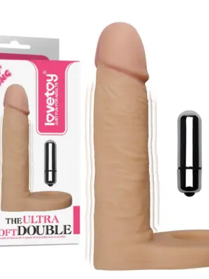 Wibrator Podwójnej Penetracji Ultra Soft TPE 5.8''