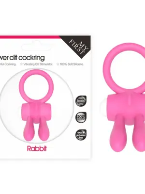Power Clit Silicone Cockring Pink