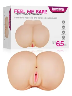 Masażer Realistycznej Pochwy i Odbytu Feel Me Bare Perfect Pussy&Ass