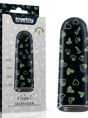 Rechargeable Glow-in-the-dark Heart Massager