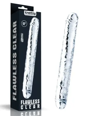 Podwójny Dildo Transparentny 12''
