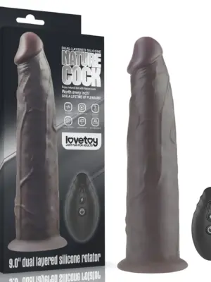 9.0'' Dual Layered Platinum Silicone Rotator