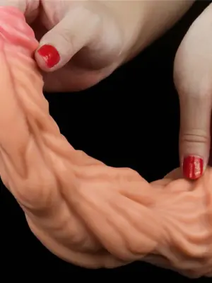 Realistyczny Dildo Platynowy Silikon 9.5"