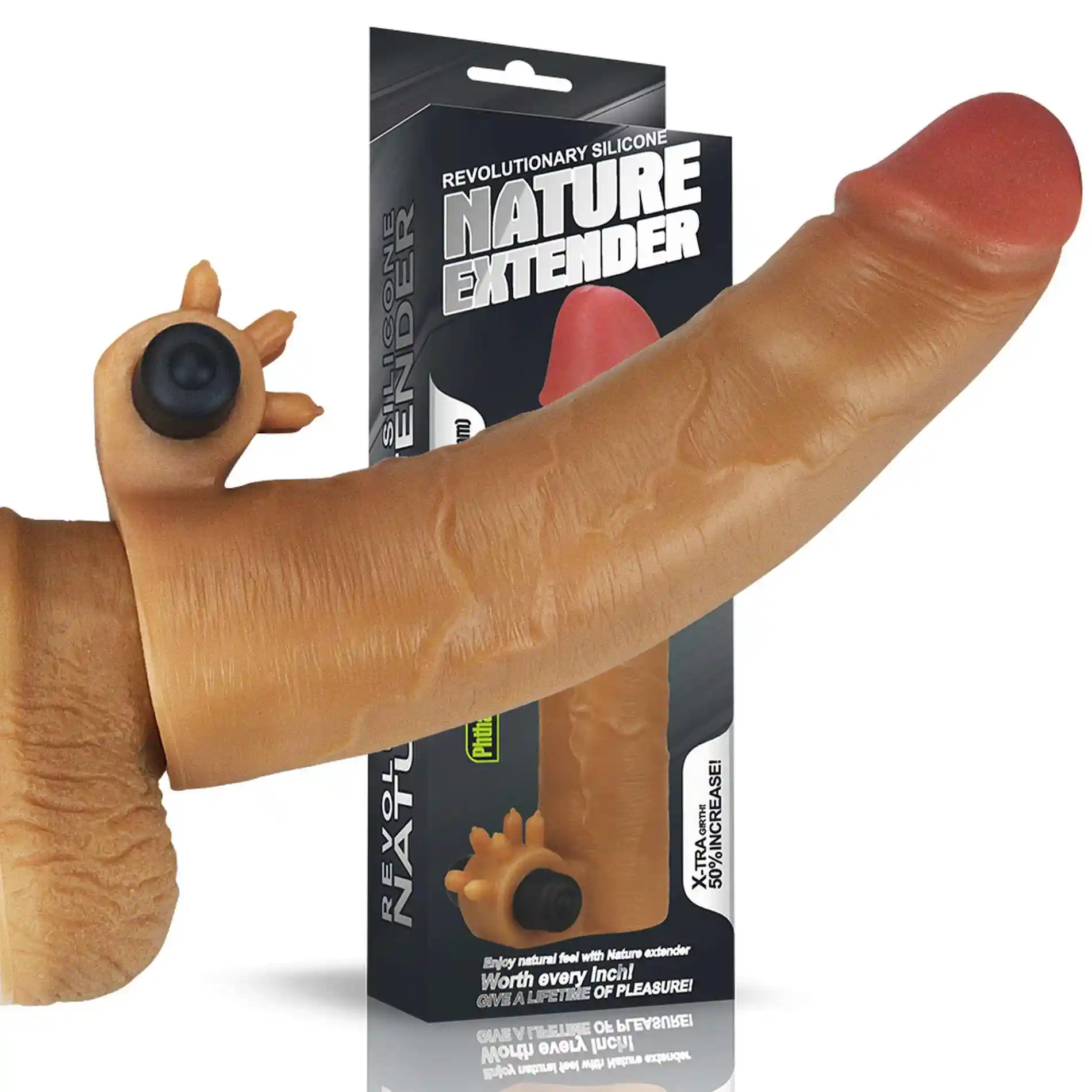 Add 2" Vibrating
Silicone Extender - obrazek 3