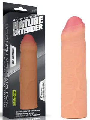Add 1"" Revolutionary Silicone Nature Extender Uncircumcised