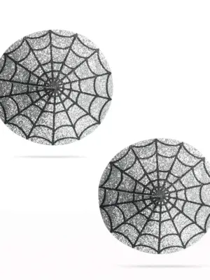 Reusable Spider Glittering Sexy Nipple Pasties