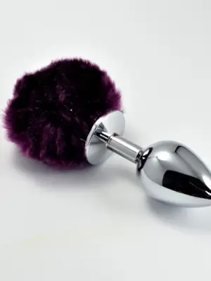 Pompon Metal Plug Small Purple