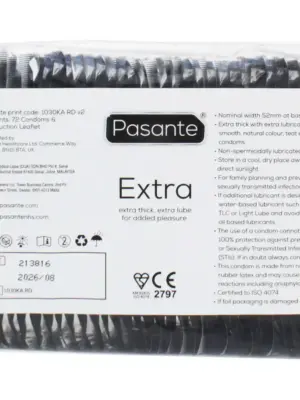 Pasante Extra Condoms Bulk Packs 144 psc