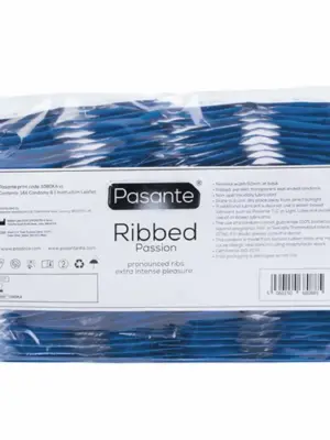 Pasante Ribbed/Passion Condoms Bulk Packs 144 pcs