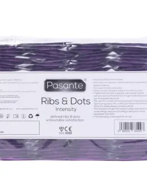 Pasante Ribs & Dots/Intensity Condoms Bulk Packs 144 pcs