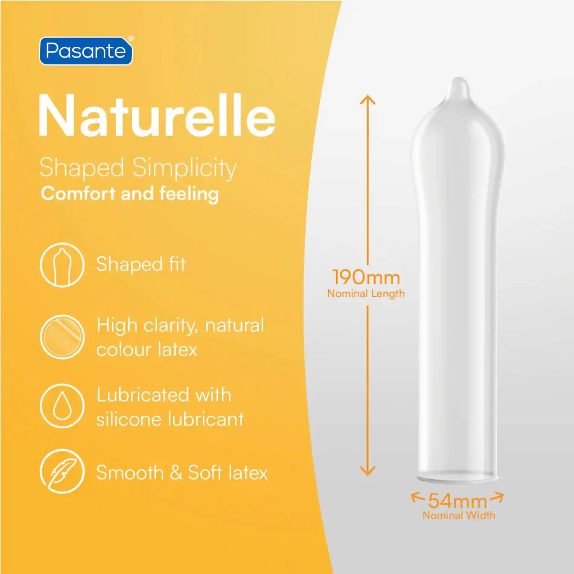 Pasante Naturelle Condoms 3 pcs - obrazek 3