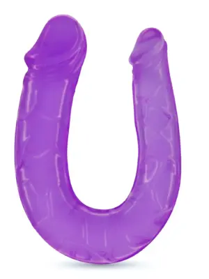 DOUBLE TROUBLE DOUBLE HEAD DILDO CRUSHIOUS PURPLE