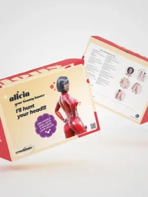 CRUSHIOUS ALICIA THE BOUNTY HUNTER EBONY INFLATABLE DOLL