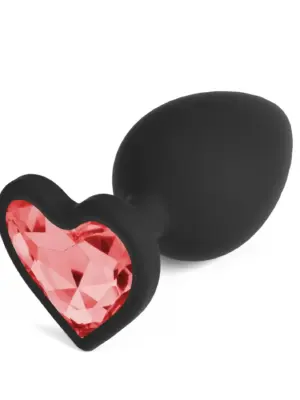 CRUSHIOUS CUORE LARGE ANAL PLUG WITH 4 INTERCHANGEABLE JEWELS