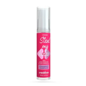 CRUSHIOUS STEAL MY KISSES STRAWBERRY CHAMPAGNE FLAVOUR LUBRICANT GEL 10ML