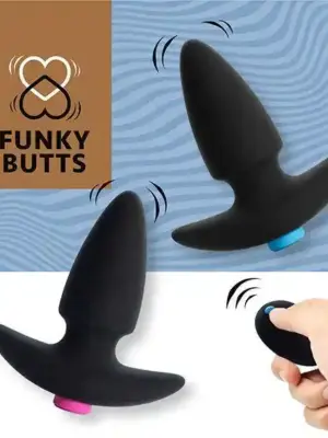 FeelzToys - FunkyButts Remote Controlled Butt Plug Set for Couples