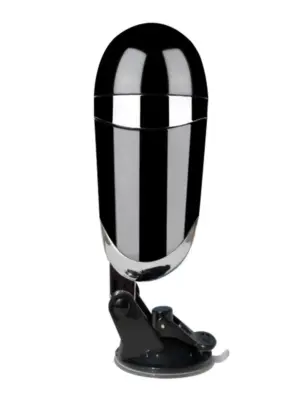 Randy sandy black wallmounted vibratinging masturbator