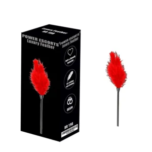 Luxury feather red