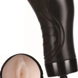 Bull power black  wallmounted vibrating masturbator