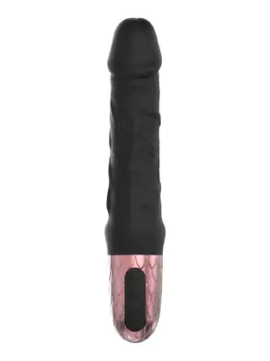 Power Escorts - Driller De Luxe Black - 21 Cm / 8.2 Inch Fat Silicone Realistic Vibrator