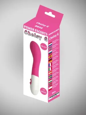 Chelsey g pink 20 cm silicone vibrating 10 speed
