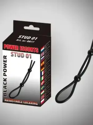 Stud 01 black  adjustable stud cockring