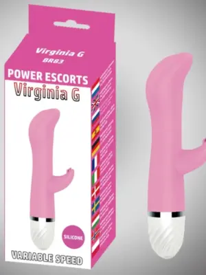 Virginia g pink 17 cm silicone vibrating 10 speed