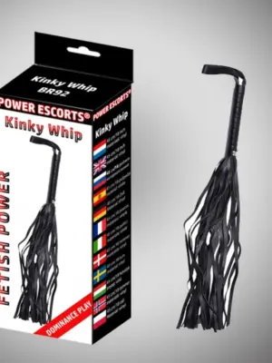 Kinky whipp black  42 cm whipp